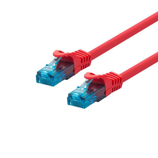 LOGON PROFESSIONAL Cat5e U/UTP Patch Cable 0.25m Red – RJ45 Network Lead