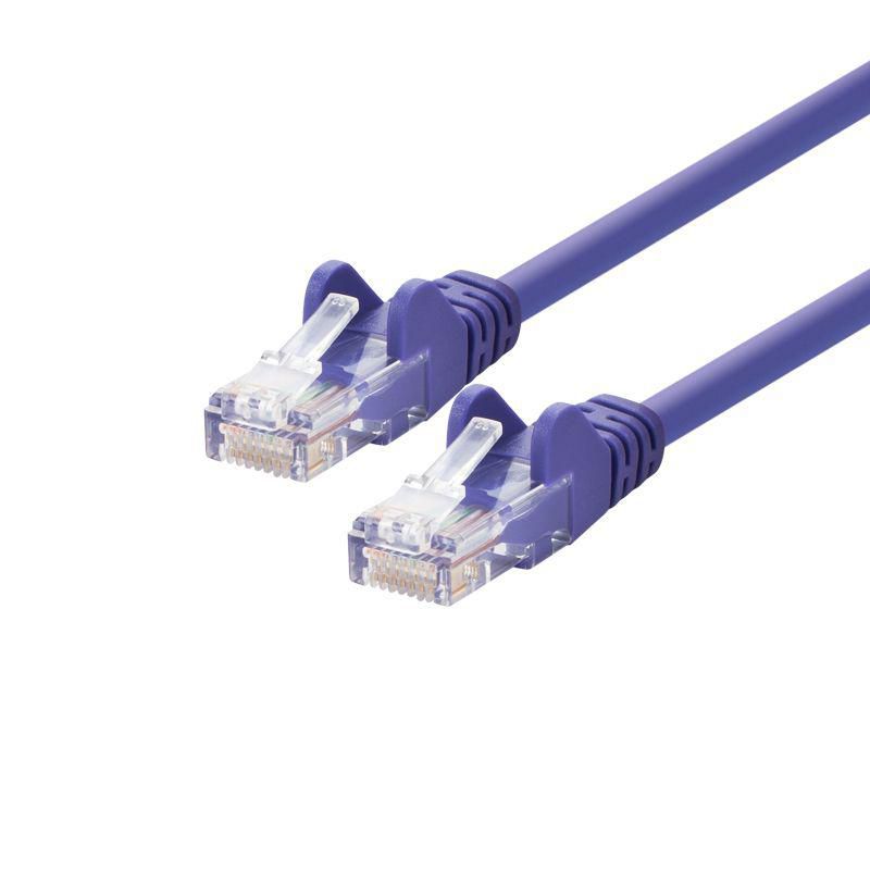 LOGON PROFESSIONAL 0.5m Cat5e U/UTP Patch Cable – Violet RJ45 Network Lead