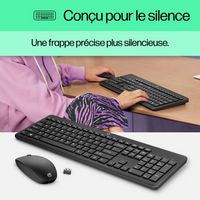 HP 18H24AA#ABN Wireless Keyboard and Mouse Combo – Full-Size, 1600 DPI, Black