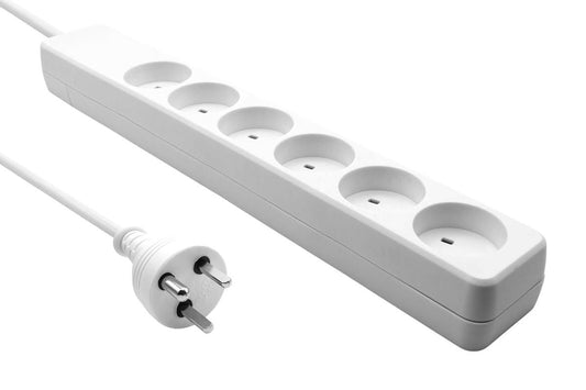 ProXtend KIT6-KIT04W 6-Way Power Strip 4m White Extension Lead