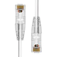 ProXtend S-6AUTP-125W Slim CAT6A UTP Ethernet Cable – 12.5m White High-Speed