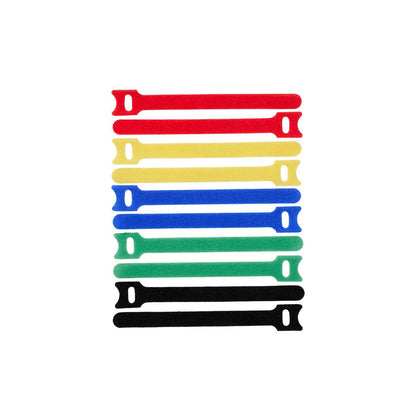 ProXtend CM-HL01512-10MC Hook and Loop Cable Ties – 15cm x 12mm Multi 10-Pack