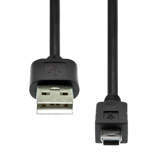ProXtend USB2AMINIB-0015 USB 2.0 A to Mini B 1.5m Cable – Black, Male-Male