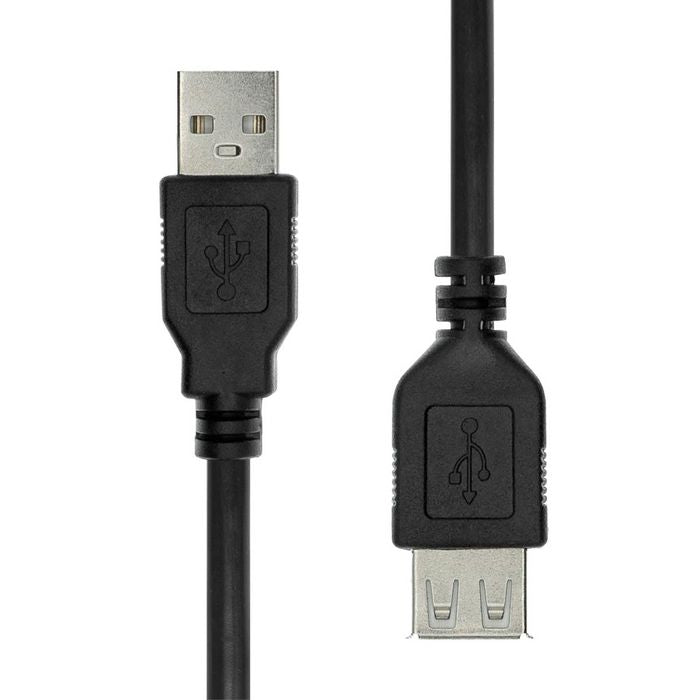 ProXtend USB2AAF-0005 USB 2.0 Extension Cable 0.5m Black – Male to Female