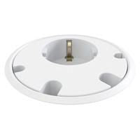 Forming Function 935-PD10W Power Socket with 4 Cable Feedthroughs – White