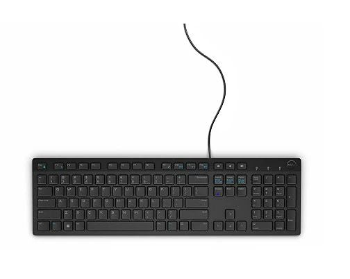 Dell JD03G Keyboard – Full-Size Belgian AZERTY USB Black