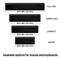 HP 4Z7X0AA Wrist Rest – Compact Gel Mouse & Keyboard Support Black
