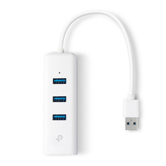 TP-Link UE330 USB 3.0 Hub with Gigabit Ethernet – 3-Port, White