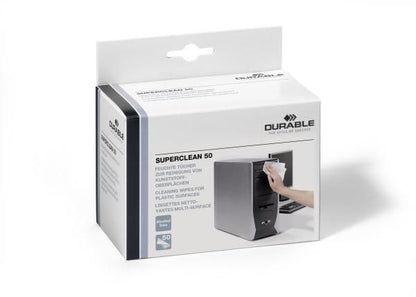 Durable 578802 Equipment Cleansing Wipes – 50 Biodegradable Plastic Surface Wipes