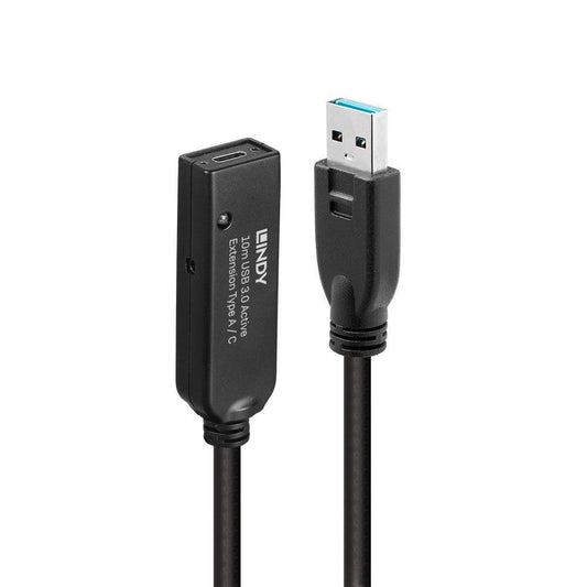 Lindy 43376 USB 3.0 Active Extension Cable – Type A to C 10m 5Gbps