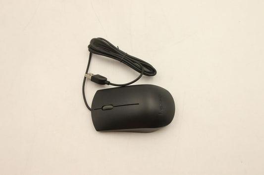 Lenovo 00PH131 Wired USB Mouse – Ergonomic Full-Size, 1600dpi, Ambidextrous, Black