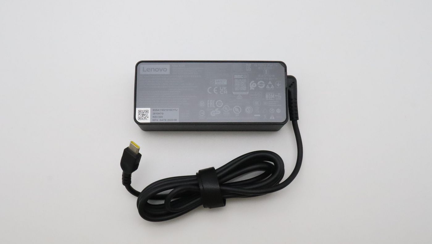 Lenovo 5A11E21011 Power Adapter – 45W AC-to-DC, Adjustable Output, Black