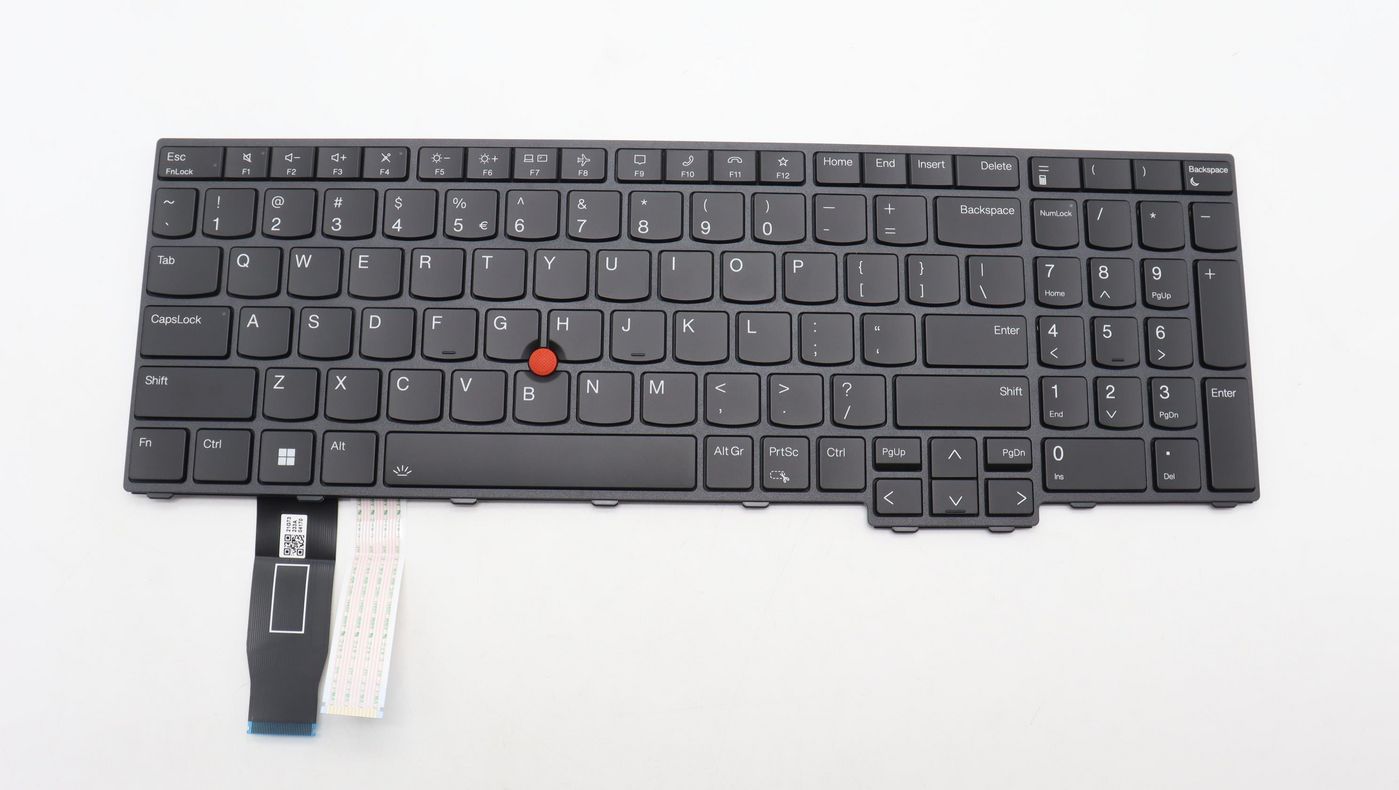 Lenovo 5N21K05029 Integrated Notebook Keyboard – Backlit, Numeric Keypad, Black