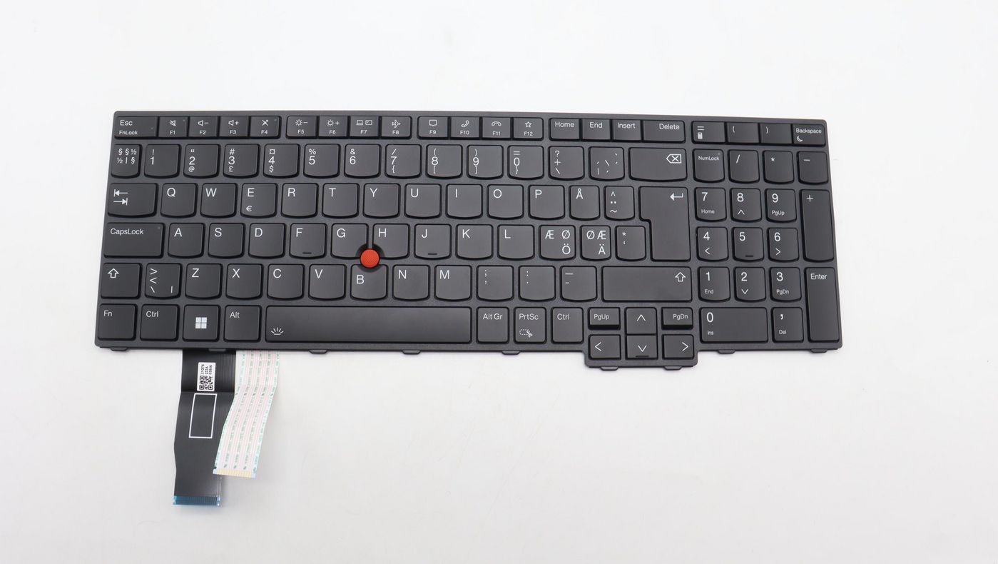 Lenovo 5N21K05038 Integrated Keyboard – Black Backlit Numeric Keypad