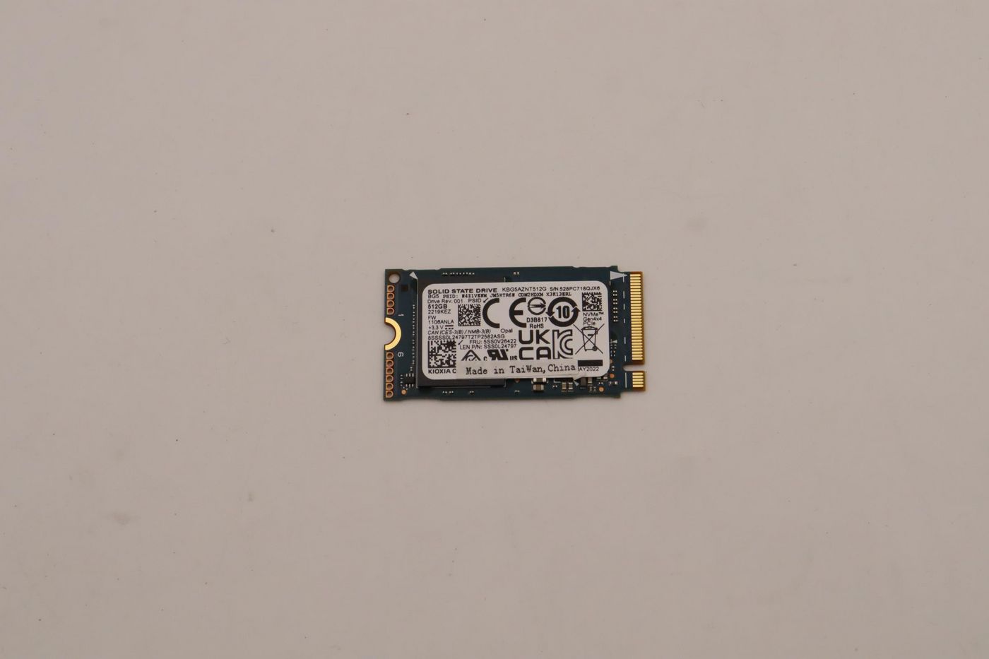 Lenovo 5SS0V26422 SSD – M.2 2242 512GB PCIe 4.0 NVMe Internal Drive