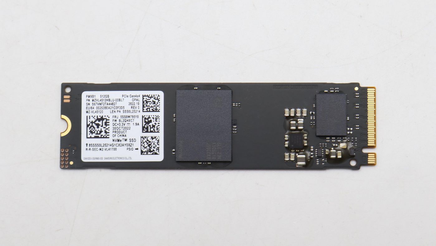 Lenovo 5SS0W79510 M.2 2280 SSD – 512GB PCIe 4.0 x4 OPAL Secure Storage