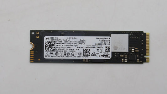 Lenovo 5SS1C17652 512GB M.2 PCIe NVMe SSD – QLC, 2200 MB/s Read, 2280
