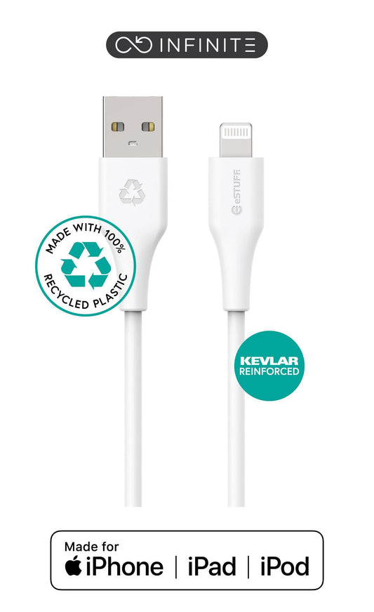 eSTUFF ES601270 INFINITE Super Soft Lightning Cable 2m – Recycled, PVC-Free, MFI Certified