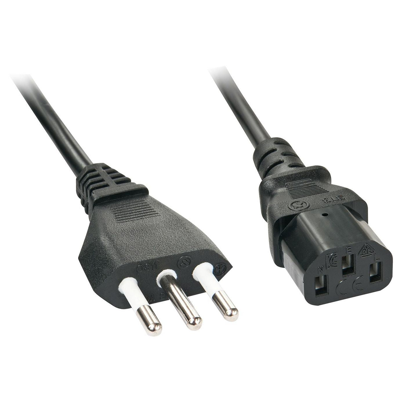 Lindy 30415 External Power Cable 5m Black CEI 23-16 to C13 Coupler