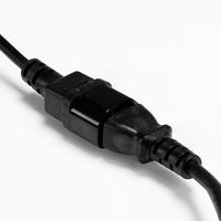 Lindy 30320 IEC Extension Cable 0.5m – Black Power Lead VDE Certified