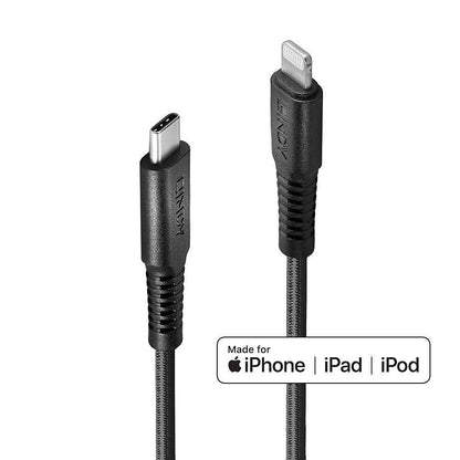 Lindy 31285 USB C to Lightning Cable – 0.5m Reinforced for Apple Devices