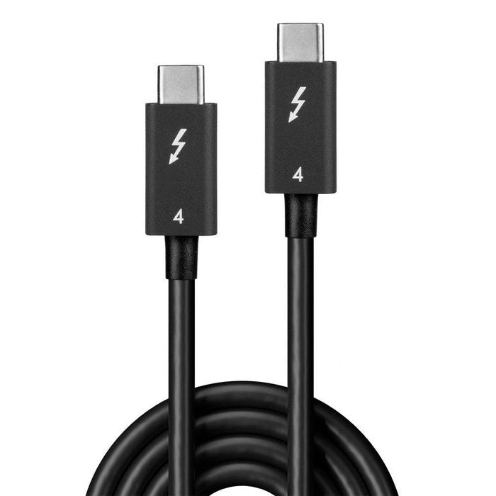 Lindy 31120 1m Thunderbolt 4 Cable – 40Gbps, Passive, 100W Power Delivery