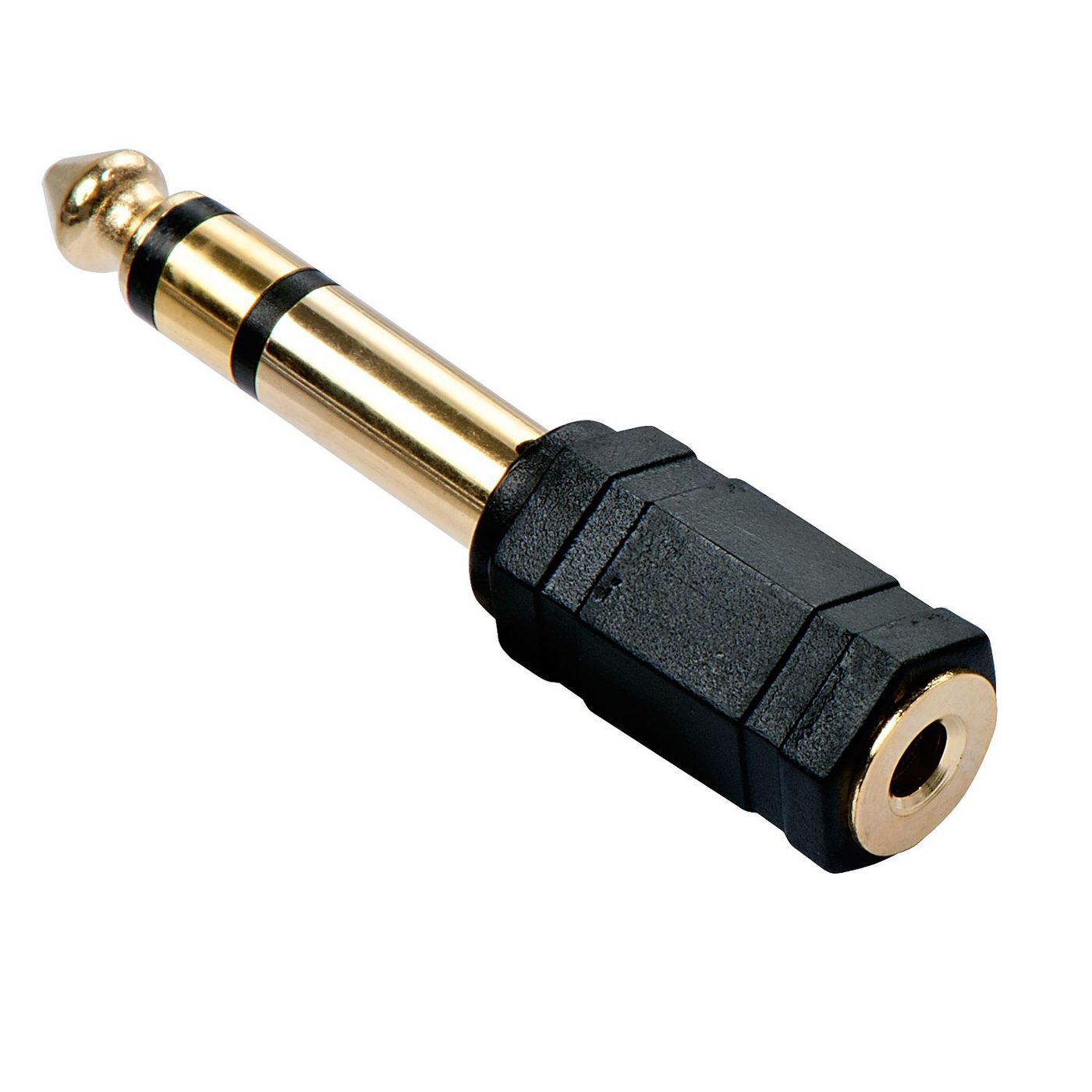 Lindy 35620 3.5mm Stereo Jack Female to 6.3mm Stereo Jack Male Adapter – Gold-Plated