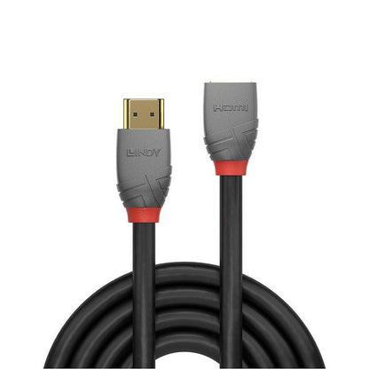 Lindy 36478 3m High Speed HDMI Extension Cable – HDMI 2.0, 4K UHD, Gold Plated, Anthra Line