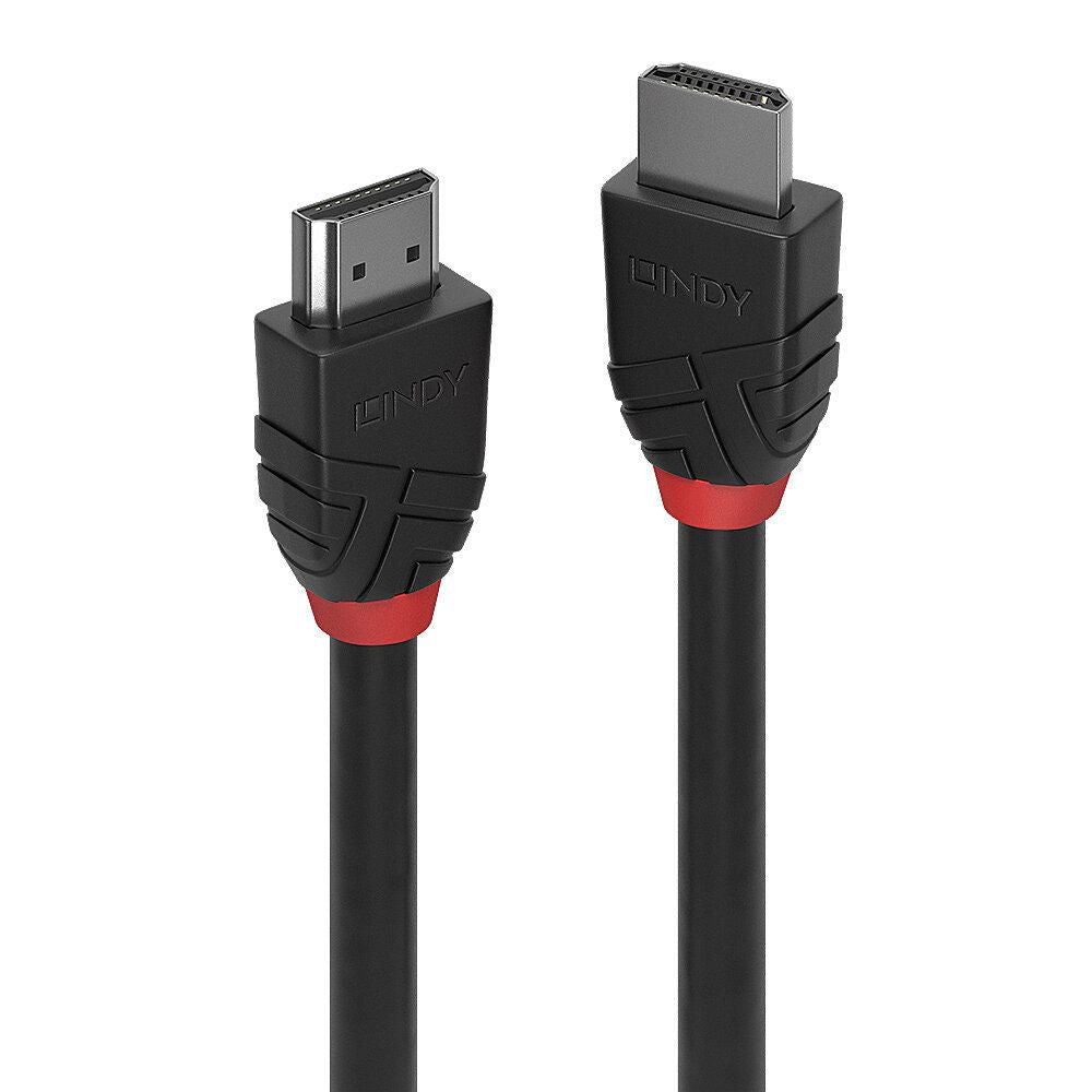 Lindy 3m 8K 60Hz HDMI 2.1 Cable – Gold Contacts, Black Line, Ultra HD