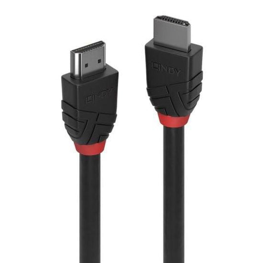 Lindy 2m 8K60Hz HDMI 2.1 Cable – Black, Triple Shielded, 48Gbps, Ultra HD