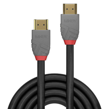 Lindy 36961 0.5m High Speed HDMI Cable Anthra Line – 4K UHD 18Gbps Triple Shielded Gold Plated