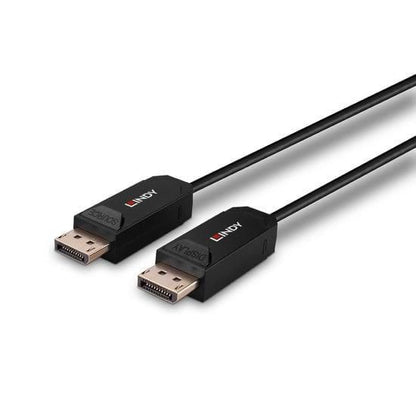 Lindy 38521 DisplayPort 2.0 Fibre Optic Hybrid Cable – 10m, 8K 60Hz, CE Certified