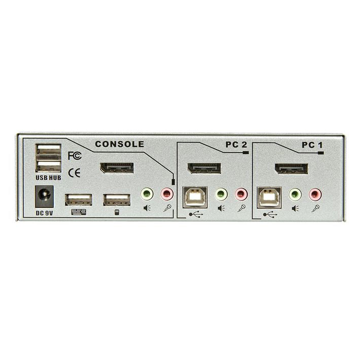 Lindy 39304 KVM Switch – 2 Port USB 2.0 DisplayPort 1.2 TTU