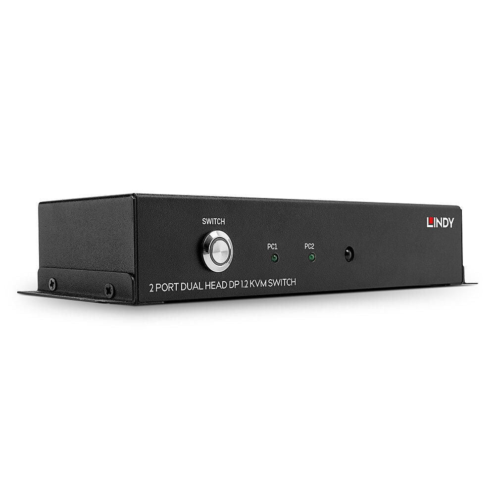 Lindy 39306 2 Port Dual Head DisplayPort 1.2 KVM Switch