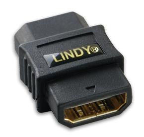 Lindy HDMI Coupler – Female to Female, Black, CE Certified