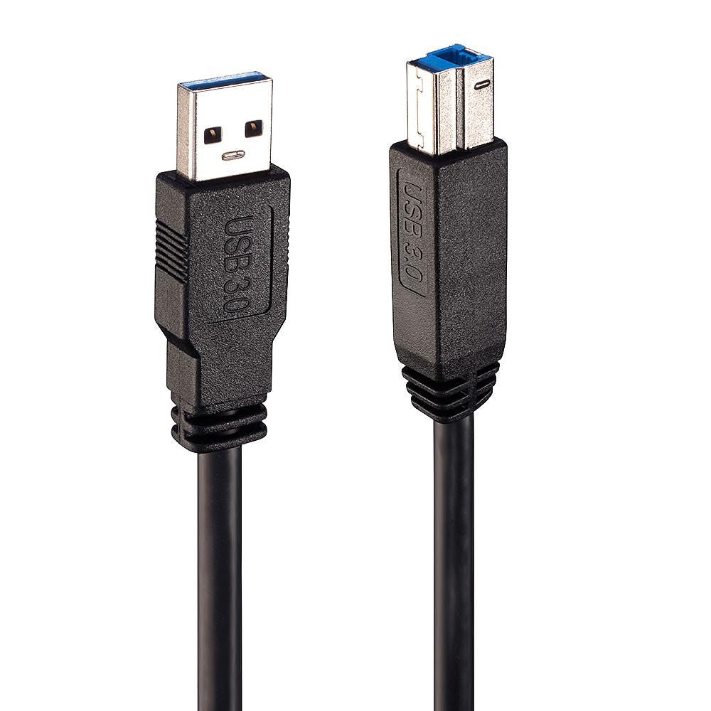Lindy 43098 USB 3.0 Active Cable 10m USB A to USB B 5 Gbit/s Black