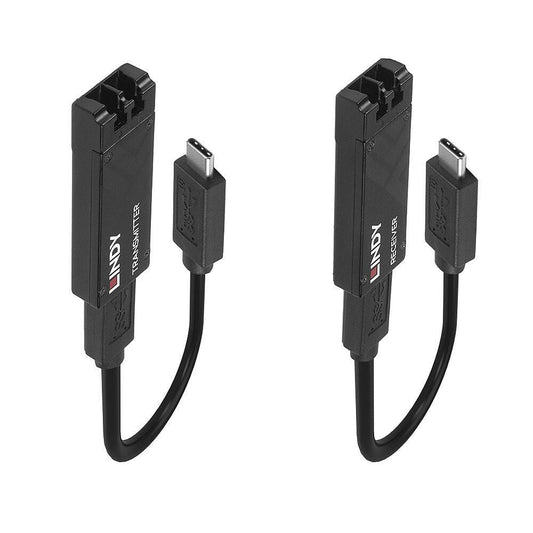 Lindy 43312 100m Fibre Optic USB 3.2 Type C Extender – 10Gbps