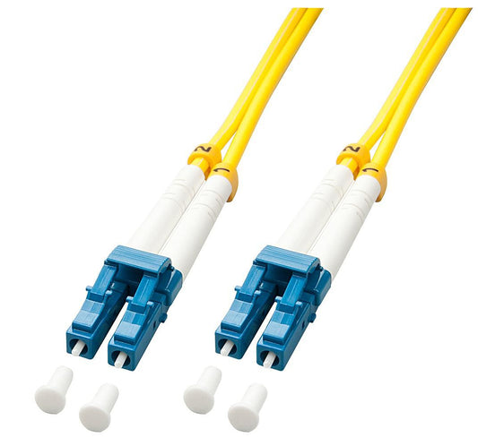 Lindy 3m LC-LC OS2 9/125 Fibre Optic Patch Cable – Singlemode, LS0H, Yellow