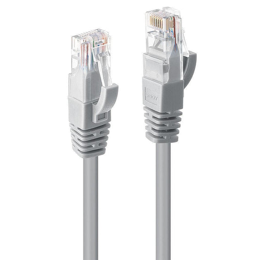 Lindy 15m Cat6 U/UTP Network Cable – Grey, RJ45, Snagless, 10 Year Warranty
