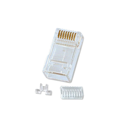 Lindy 62430 RJ45 Plug 8-Pin UTP CAT6 Transparent 10-Pack