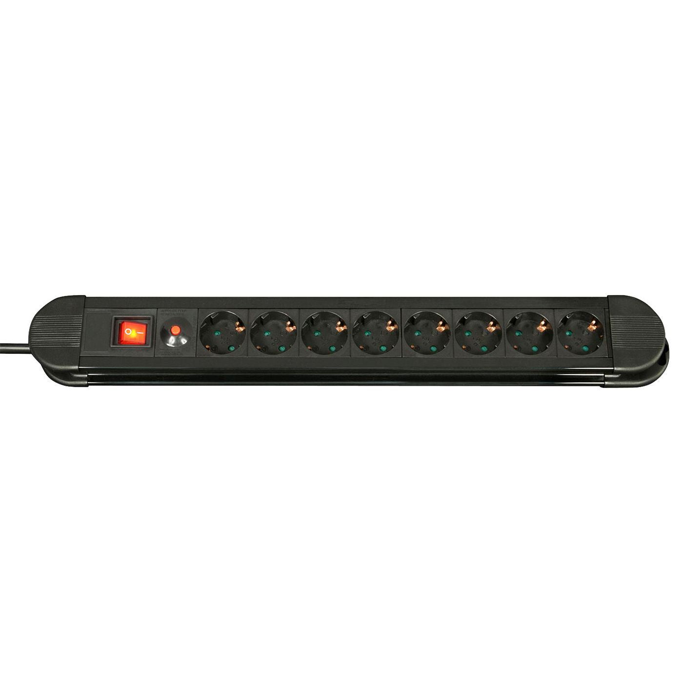 Lindy 73104 Power Strip – 8-Way Schuko, 1.4m Cable, 3500W, Surge Protection