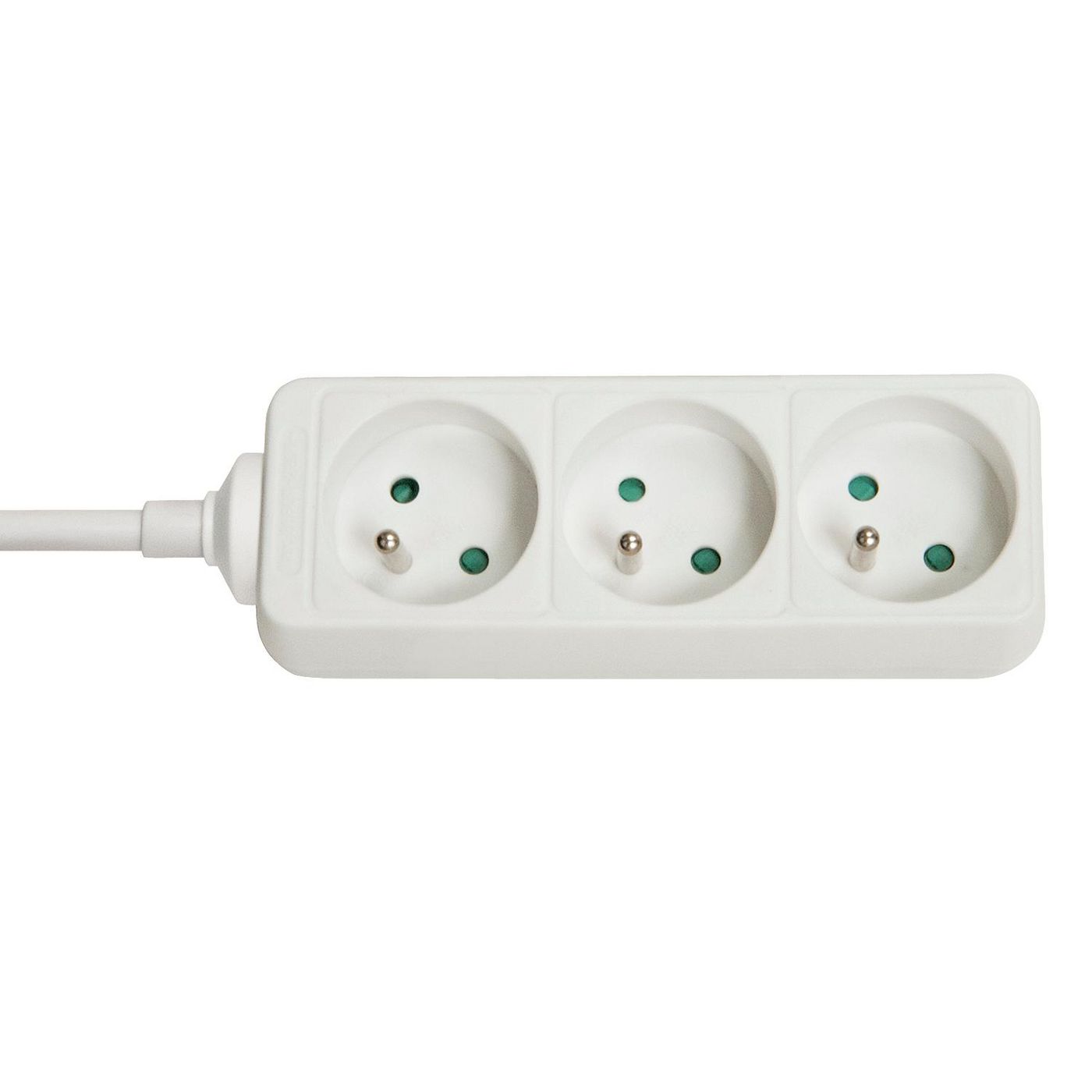 Lindy 73120 Power Strip – 3 AC Outlets Indoor Type E White 3680W