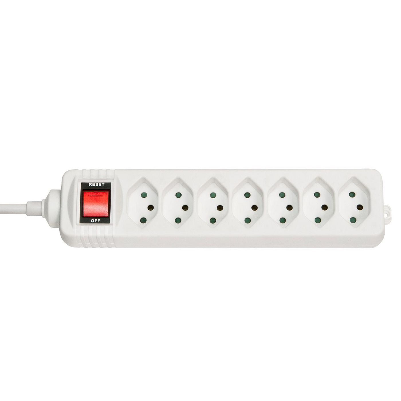 Lindy 73168 Power Extension 7 AC Outlets 2300W Indoor White