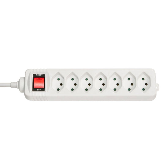 Lindy 73168 Power Extension 7 AC Outlets 2300W Indoor White