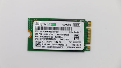 Lenovo 01LX208 Internal SSD – M.2 PCIe NVMe 256GB 3500MB/s RoHS