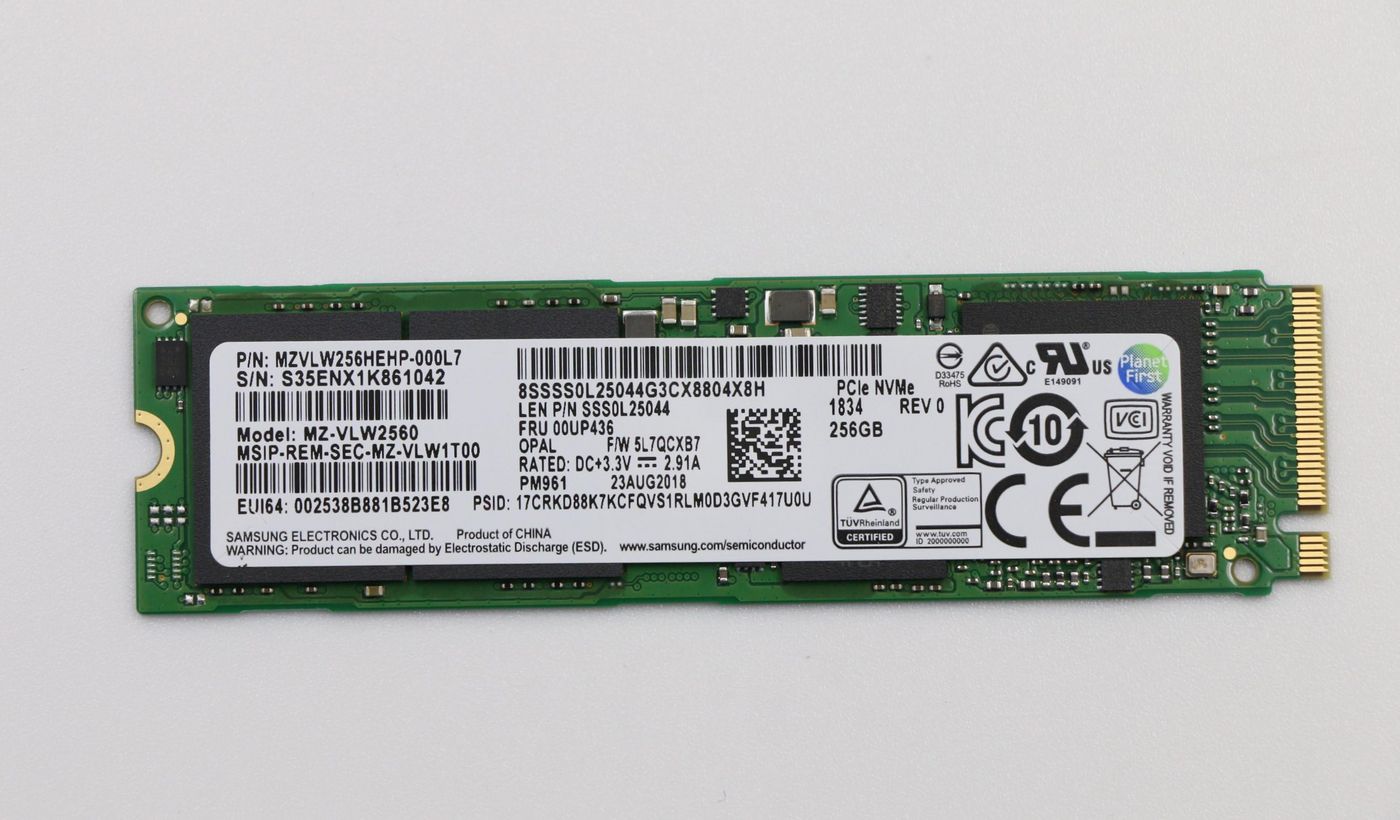 Lenovo FRU00UP436 256GB M.2 PCIe 3.0 x4 Internal SSD – High-Speed Solid State Drive