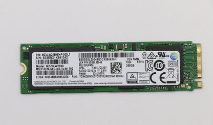 Lenovo 00UP436 SSD 256GB M.2 PCIe 3.0 x4 NVMe Solid State Drive