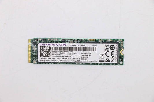 Lenovo 00UP706 Internal SSD – 256GB PCIe 3.0 x4 NVMe M.2 2280