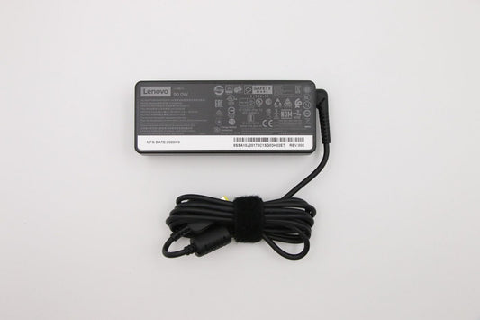 Lenovo 5A10V03239 90W AC Adapter – 100-240V Input, 89% Efficiency, Round Tip Connector