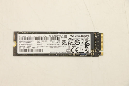 Lenovo 5SS0V14993 M.2 PCIe SSD 1TB – NVMe 1.3, 3400MB/s, 6 Month Warranty